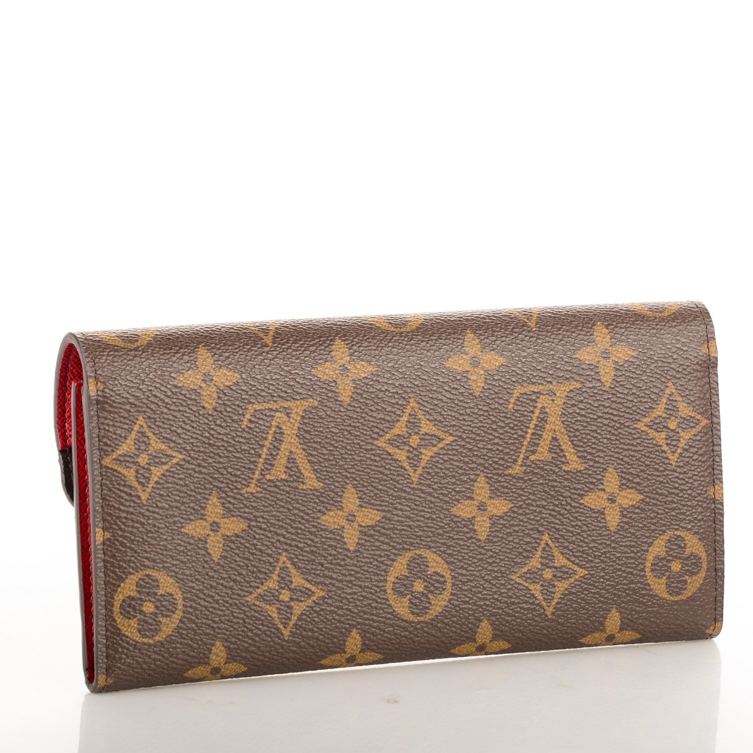 Louis Vuitton Monogram Emilie Wallet Red 3 of 6