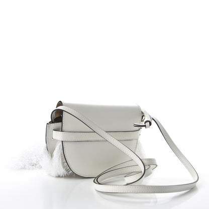 Loewe Calfskin Mini Fringe Gate Crossbody Bag White 4 of 10
