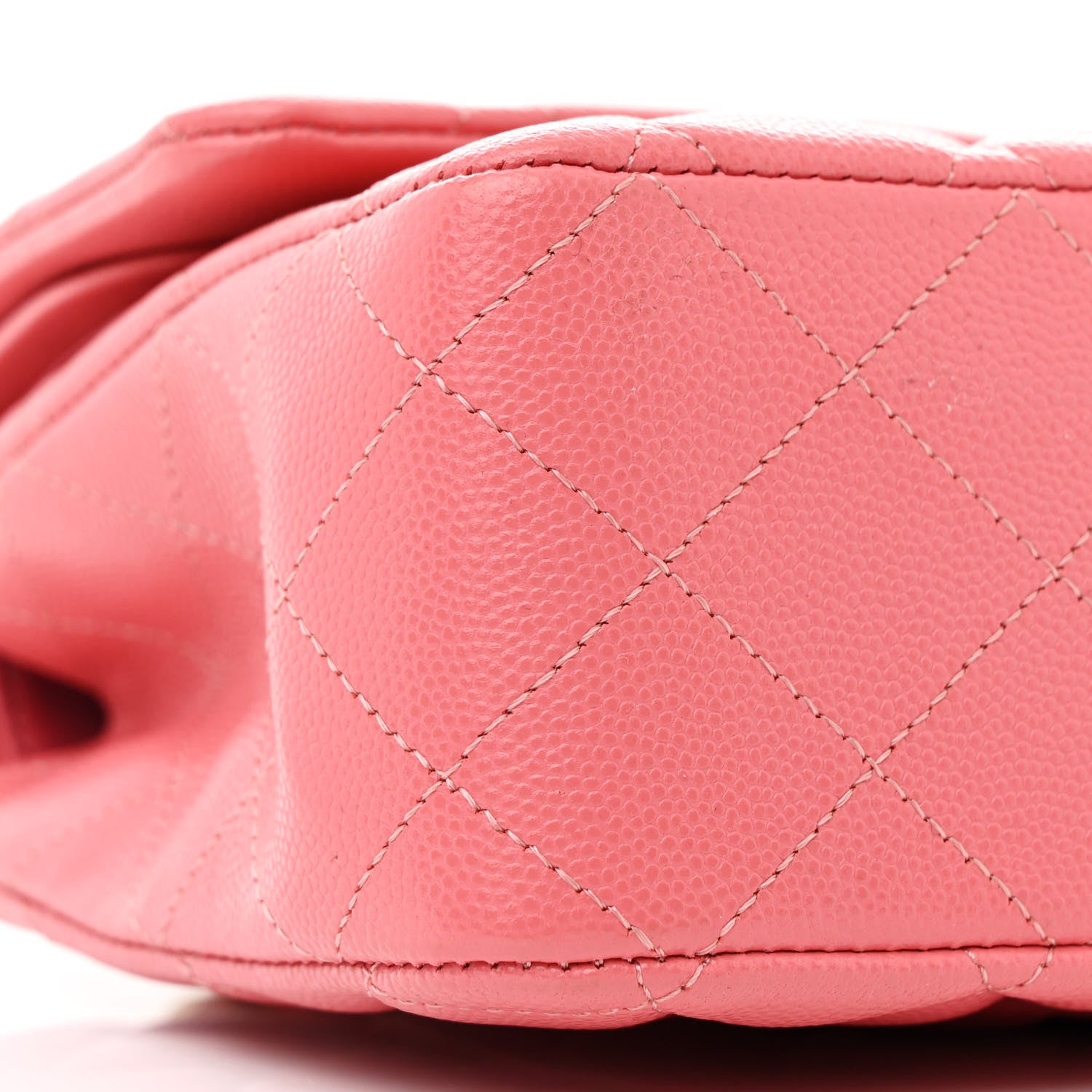 Chanel Caviar Quilted Medium Double Flap Pink 9 of 11