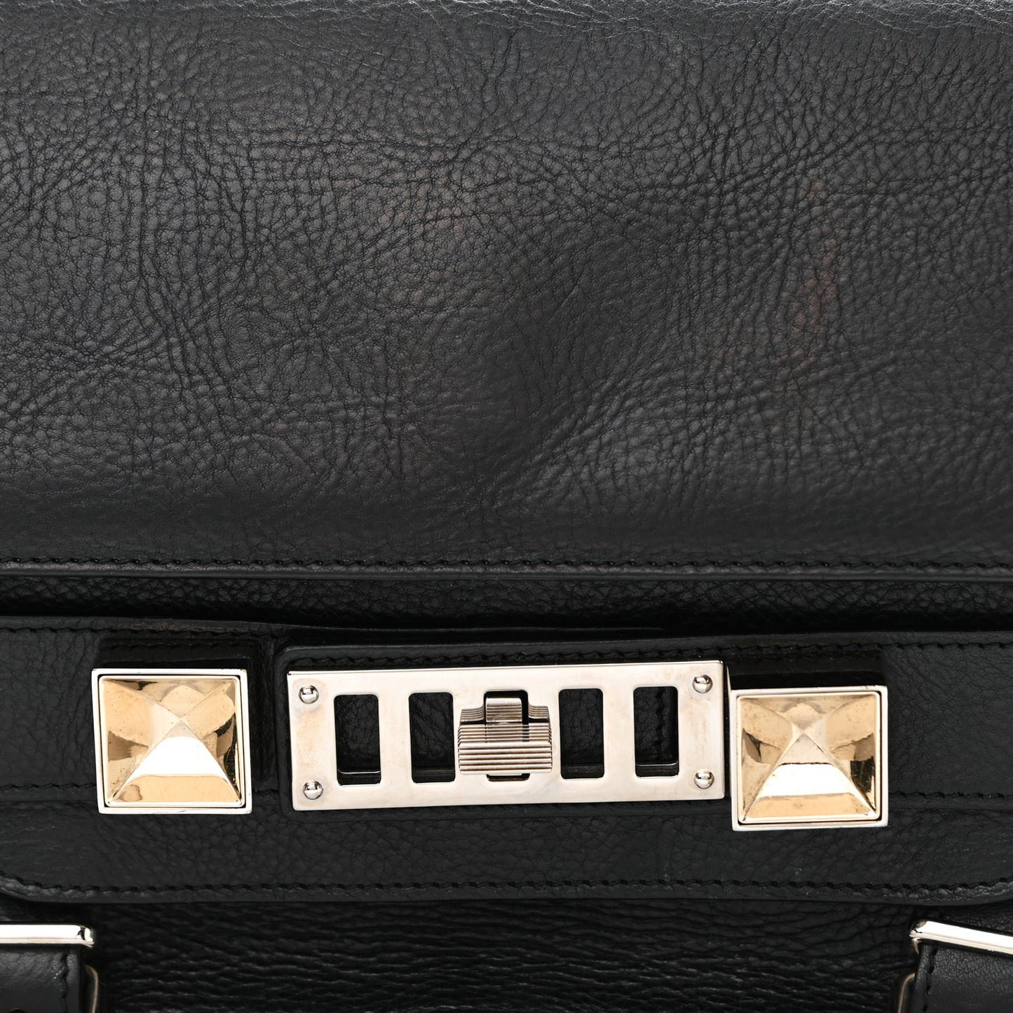 Smooth Calfskin Mini PS11 Classic Shoulder Bag Black