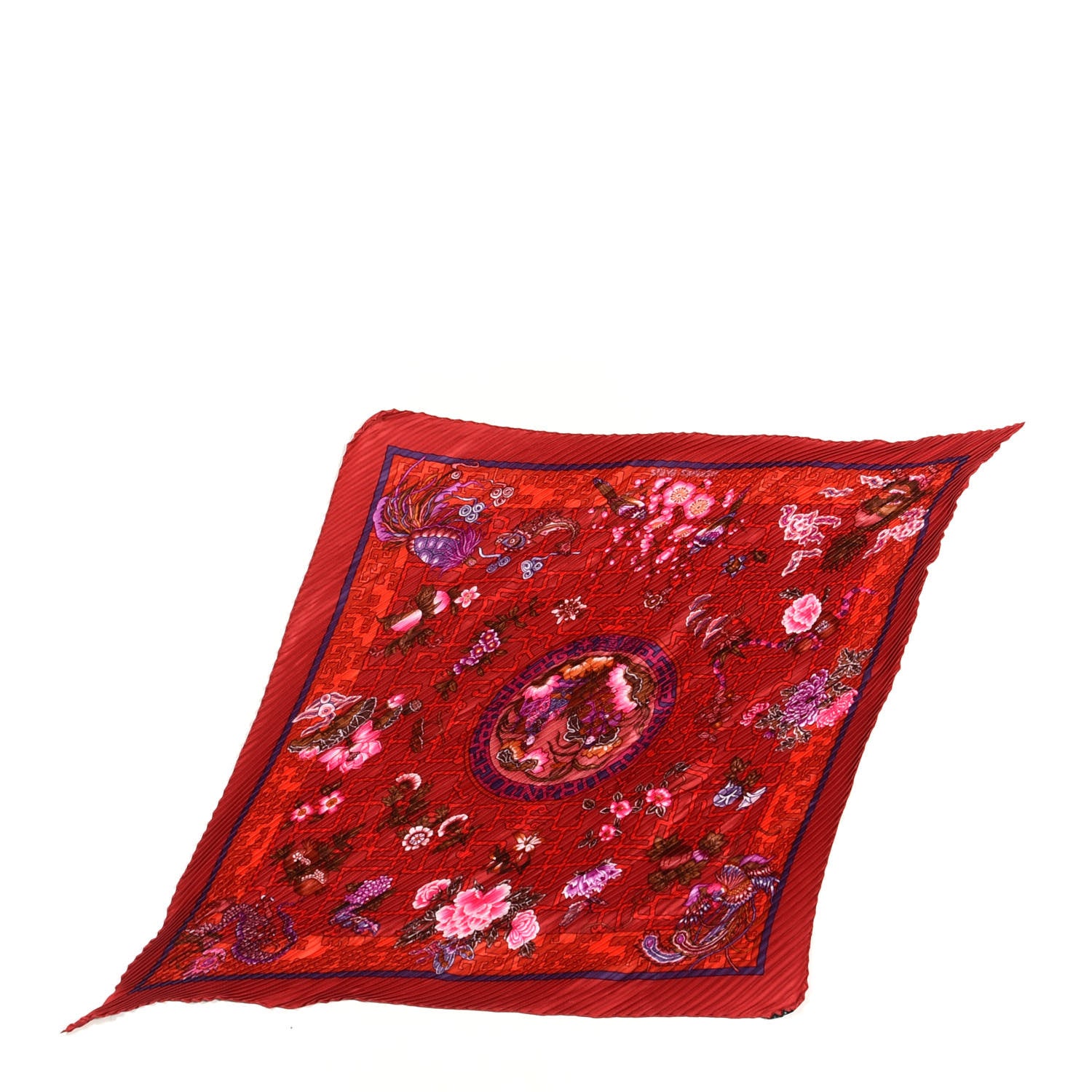 Hermes Silk Plisse Turandot Scarf 90 1 of 3