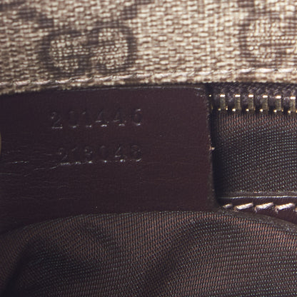 Gucci GG Supreme Monogram Medium Flat Messenger Bag Dark Brown 9 of 9