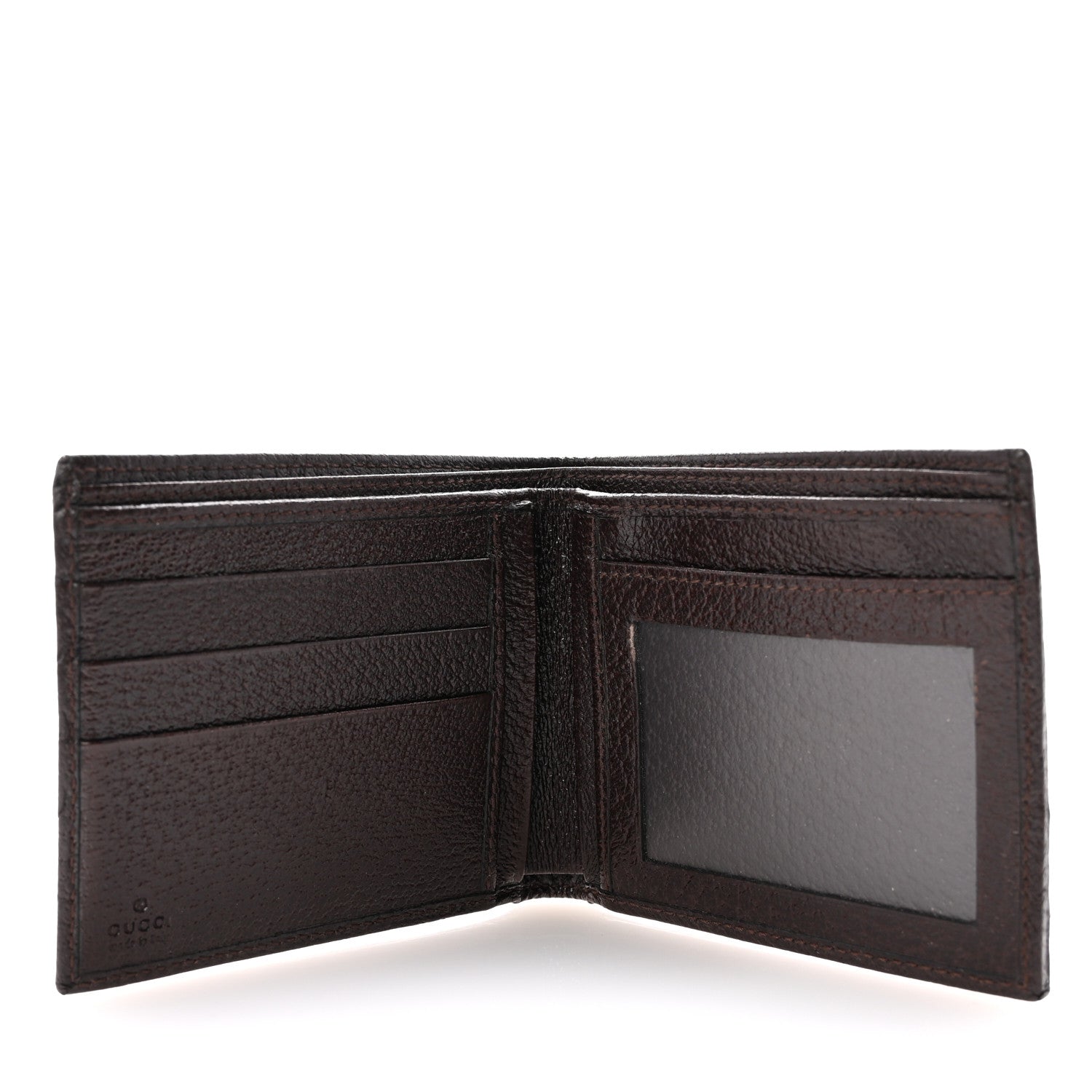 Gucci GG Plus Monogram Web Bi-Fold Wallet Dark Brown 5 of 6