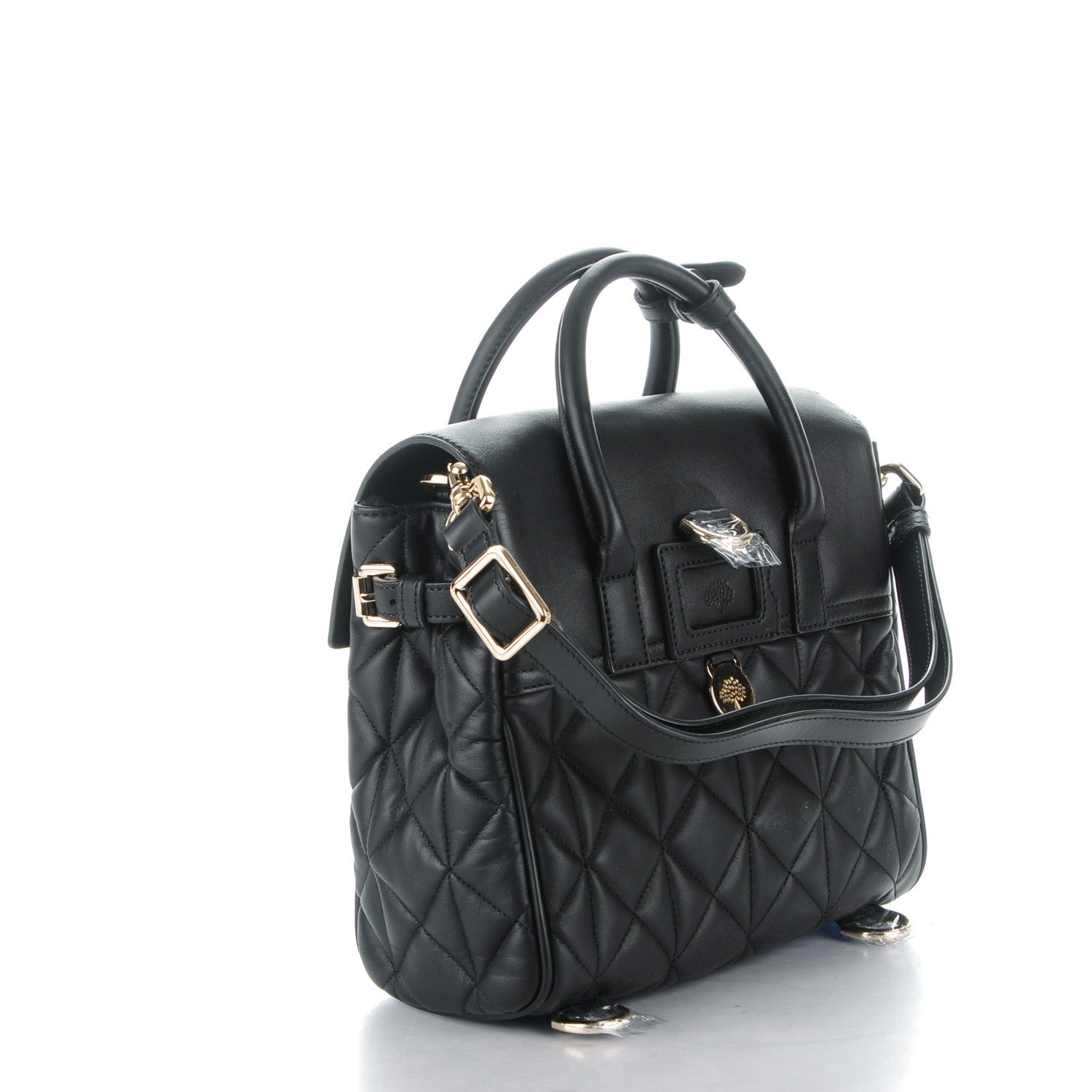 Mulberry Nappa Quilted Mini Cara Delevingne Convertible Bag Black 3 of 10