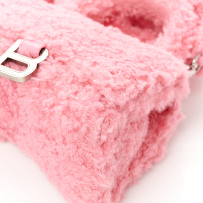 Balenciaga Faux Fur Fluffy Hourglass XS Top Handle Bag Sweet Pink 11 of 11
