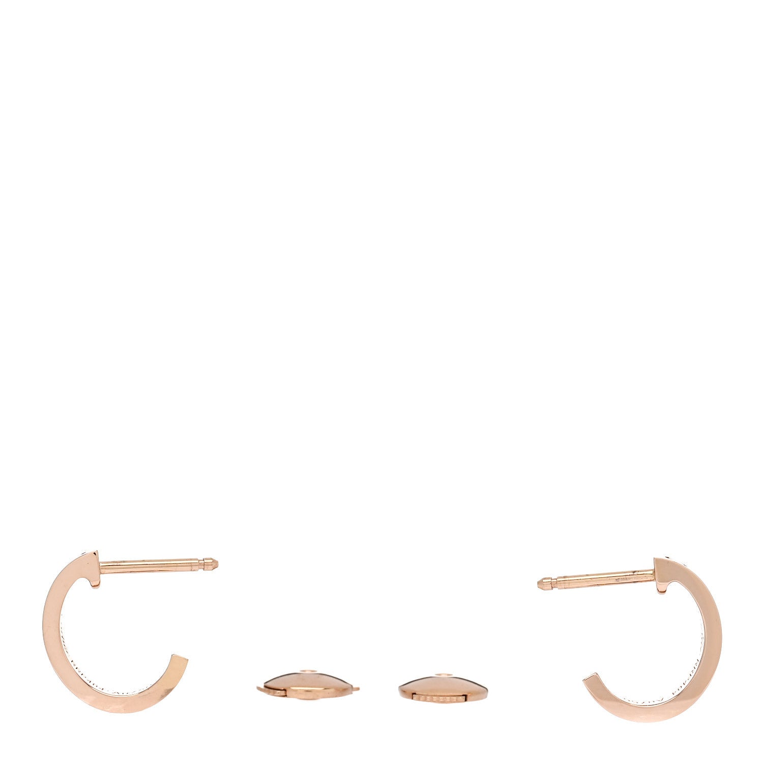 Cartier 18K Pink Gold Small LOVE Hoop Earrings 3 of 5