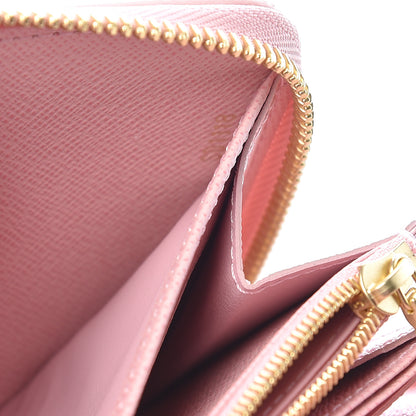 Louis Vuitton Damier Azur Zippy Wallet Rose Ballerine 7 of 8