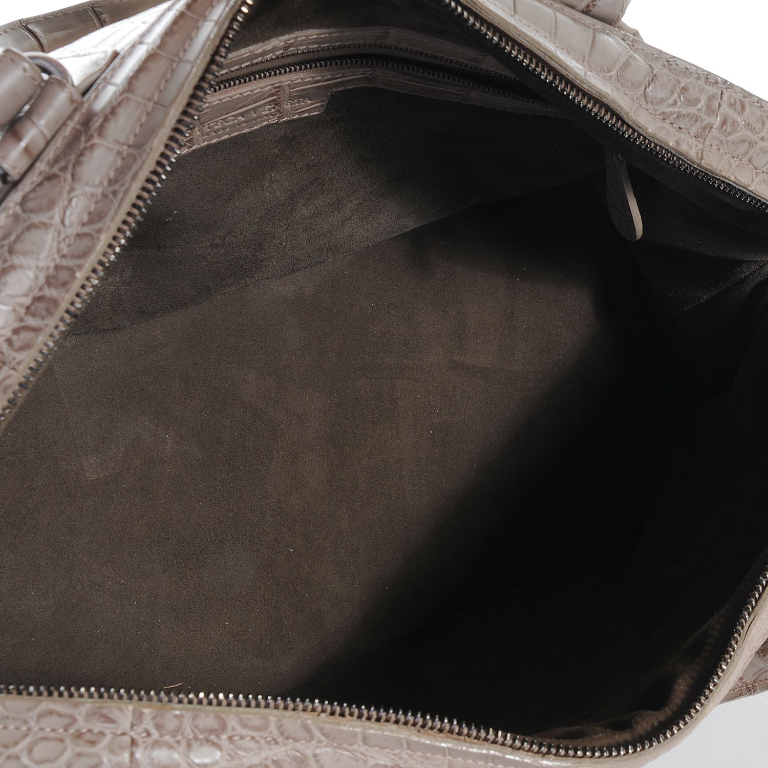 Bottega Veneta Soft Crocodile Bowler Beige 5 of 8