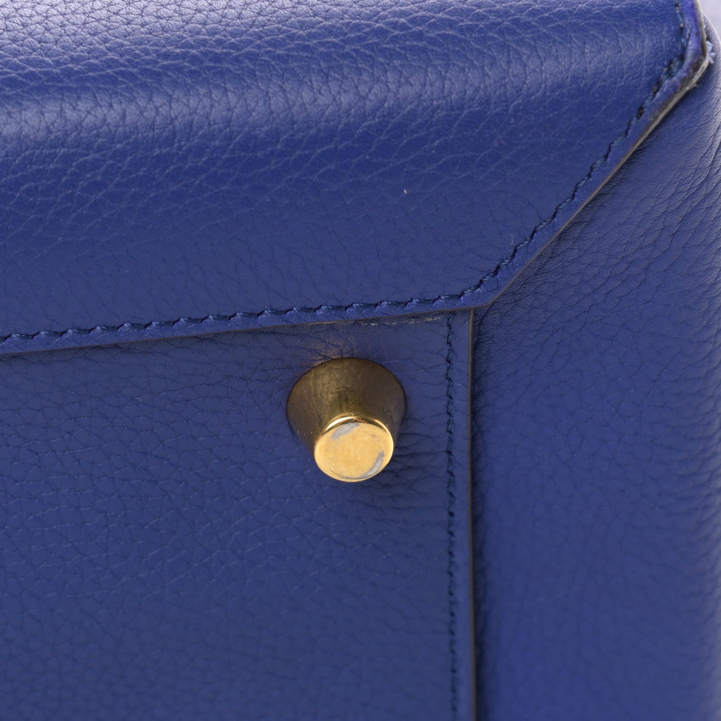 Grained Calfskin Mini Belt Bag Indigo