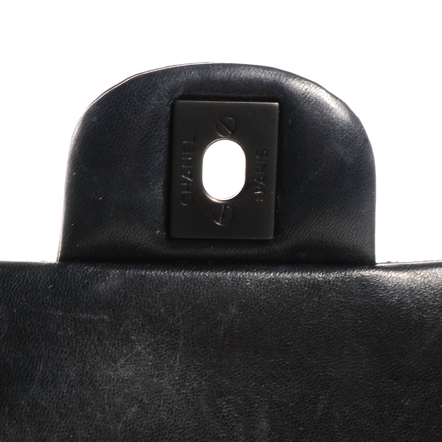 Lambskin Quilted Medium Double Flap So Black