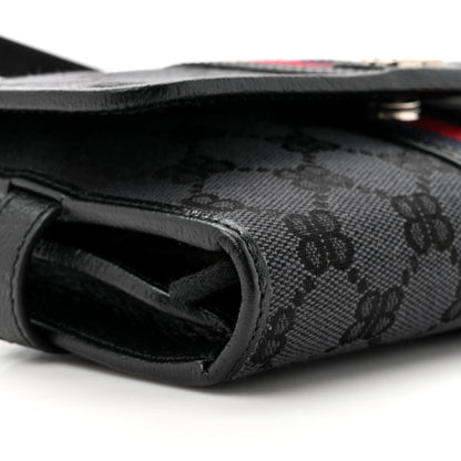 Gucci X BALENCIAGA BB Monogram Web Ophidia Crossbody Wallet Black 11 of 11