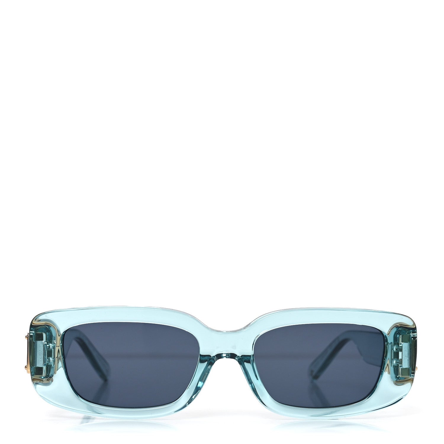 Louis Vuitton Acetate S Lock Cat Eye Sunglasses Z2818W Crystal Blue 2 of 7
