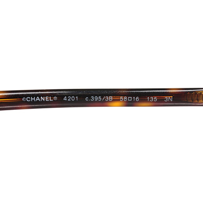 Chanel Aviator Sunglasses 4201 Tortoise 3 of 5