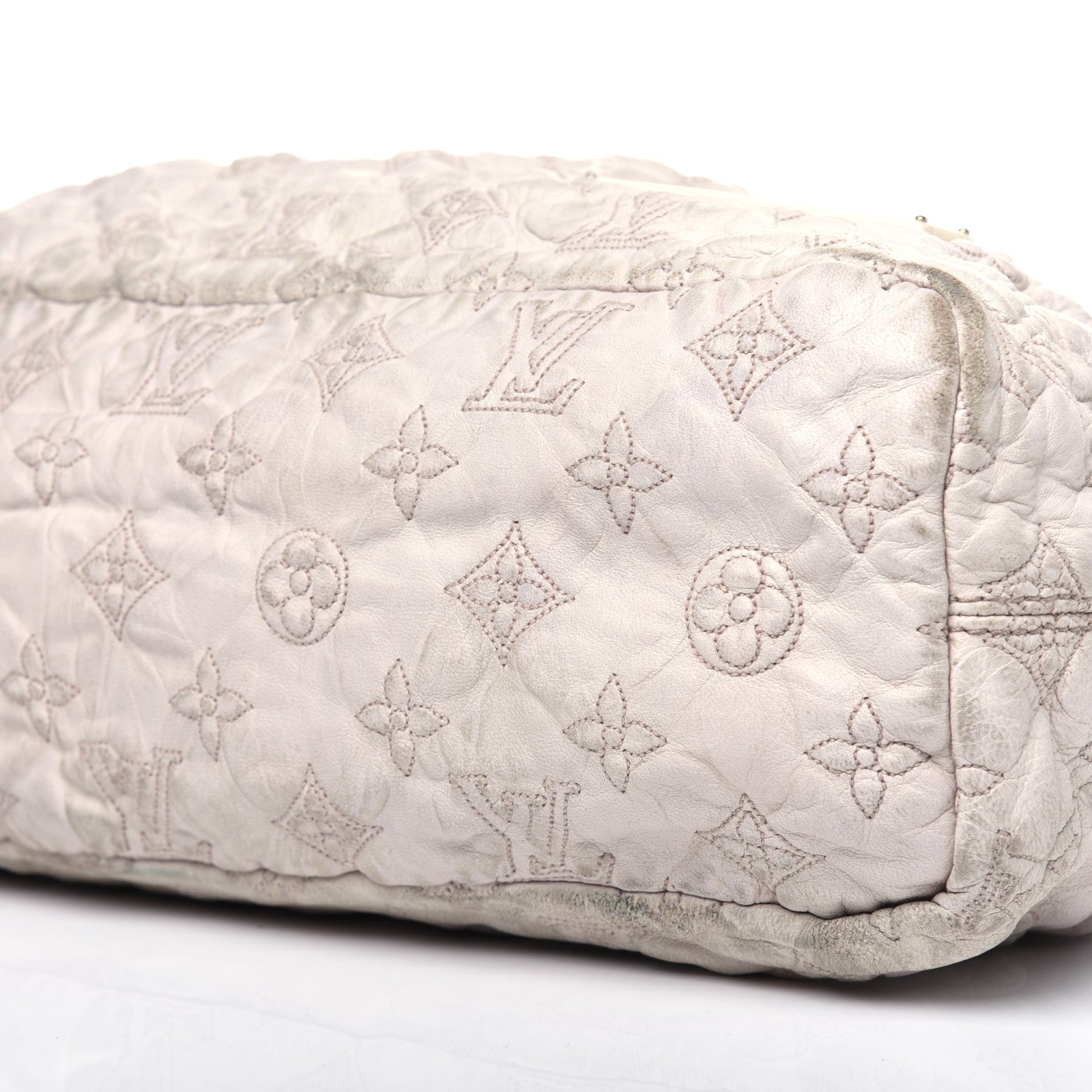 Louis Vuitton Lambskin Olympe Stratus PM Ecru 7 of 34