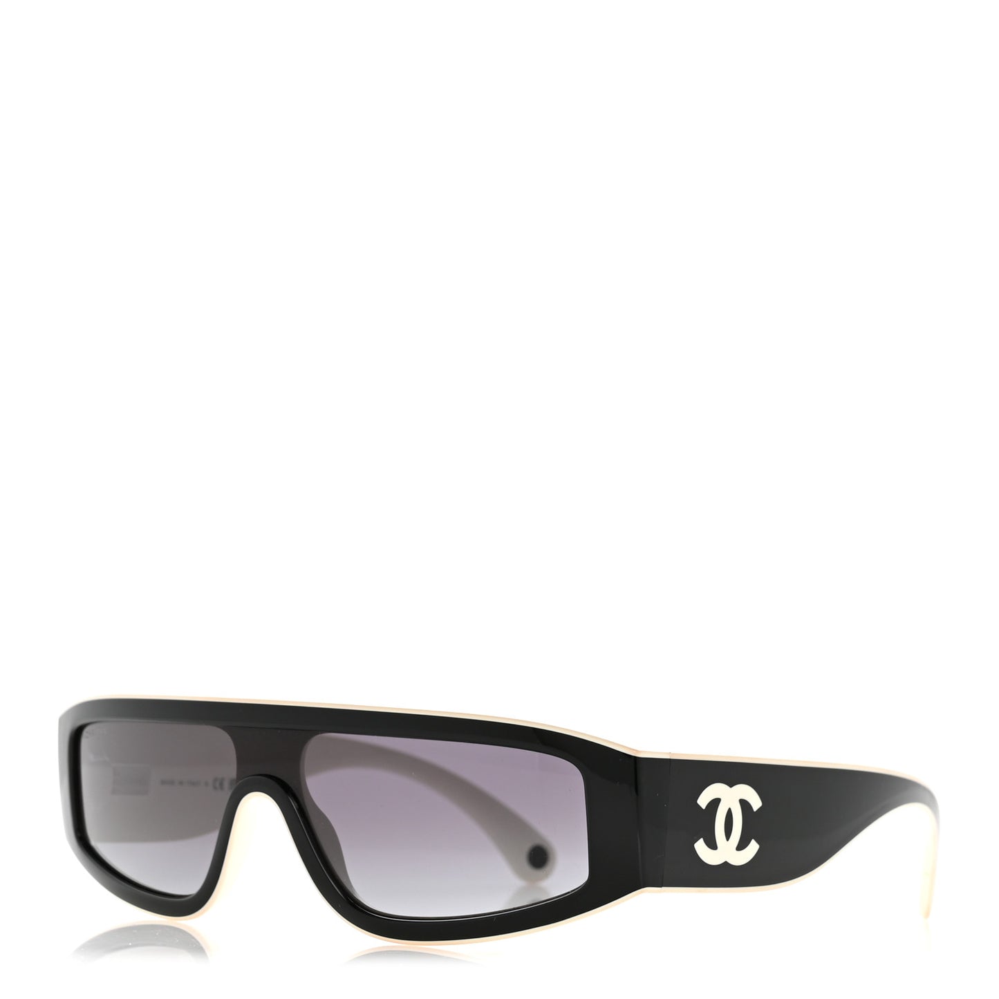 Acetate Cat Eye Sunglasses 6057 Black White