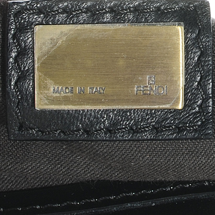 Fendi Canvas Patent B Bag Corda Black 6 of 7