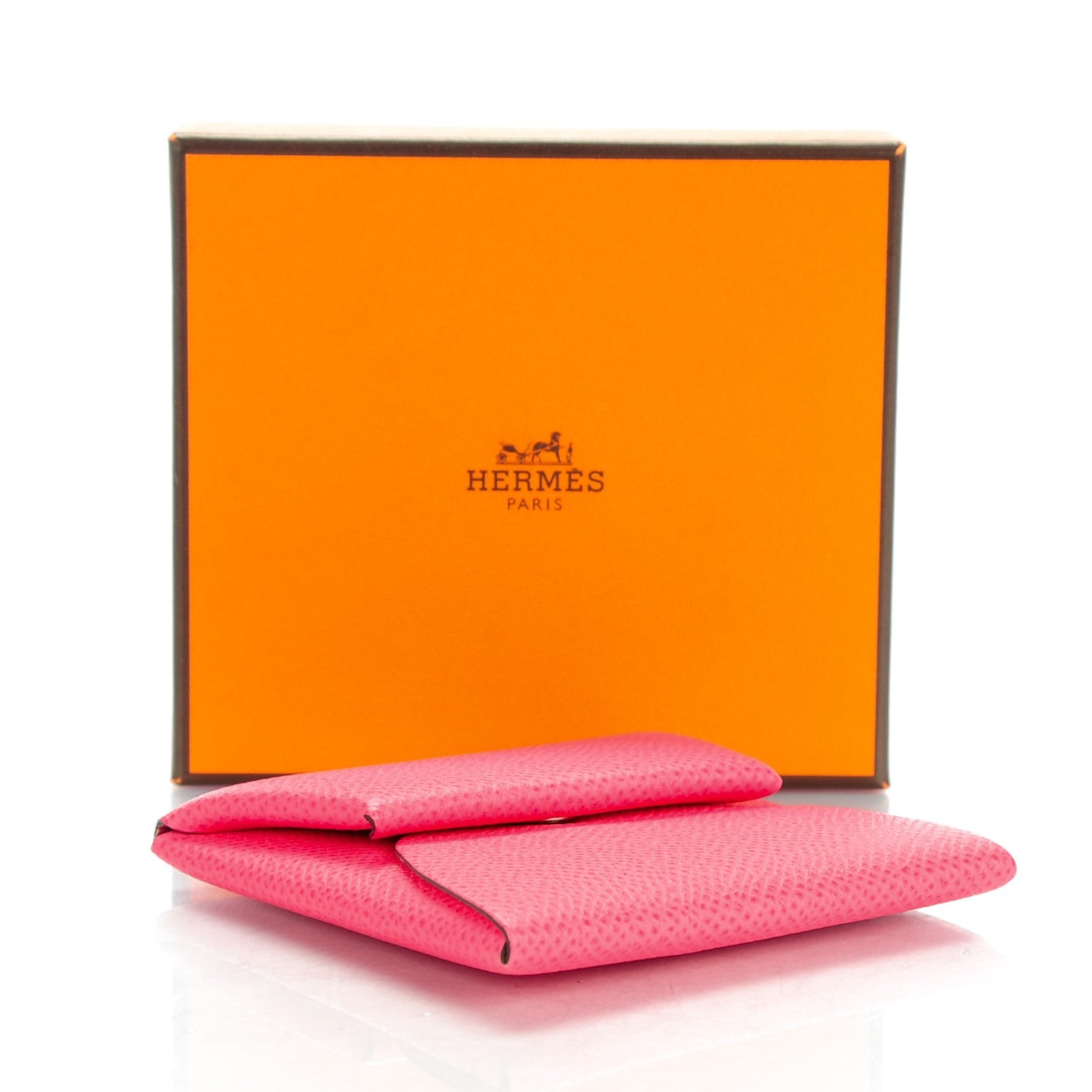 Hermes Epsom Bastia Coin Purse Rose Azalee 4 of 7