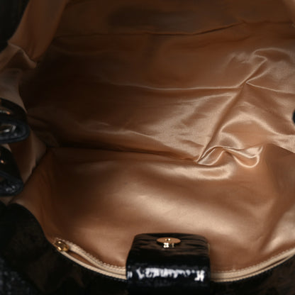 Chanel Vinyl XL Rock and Chain Flap Black 5 of 12