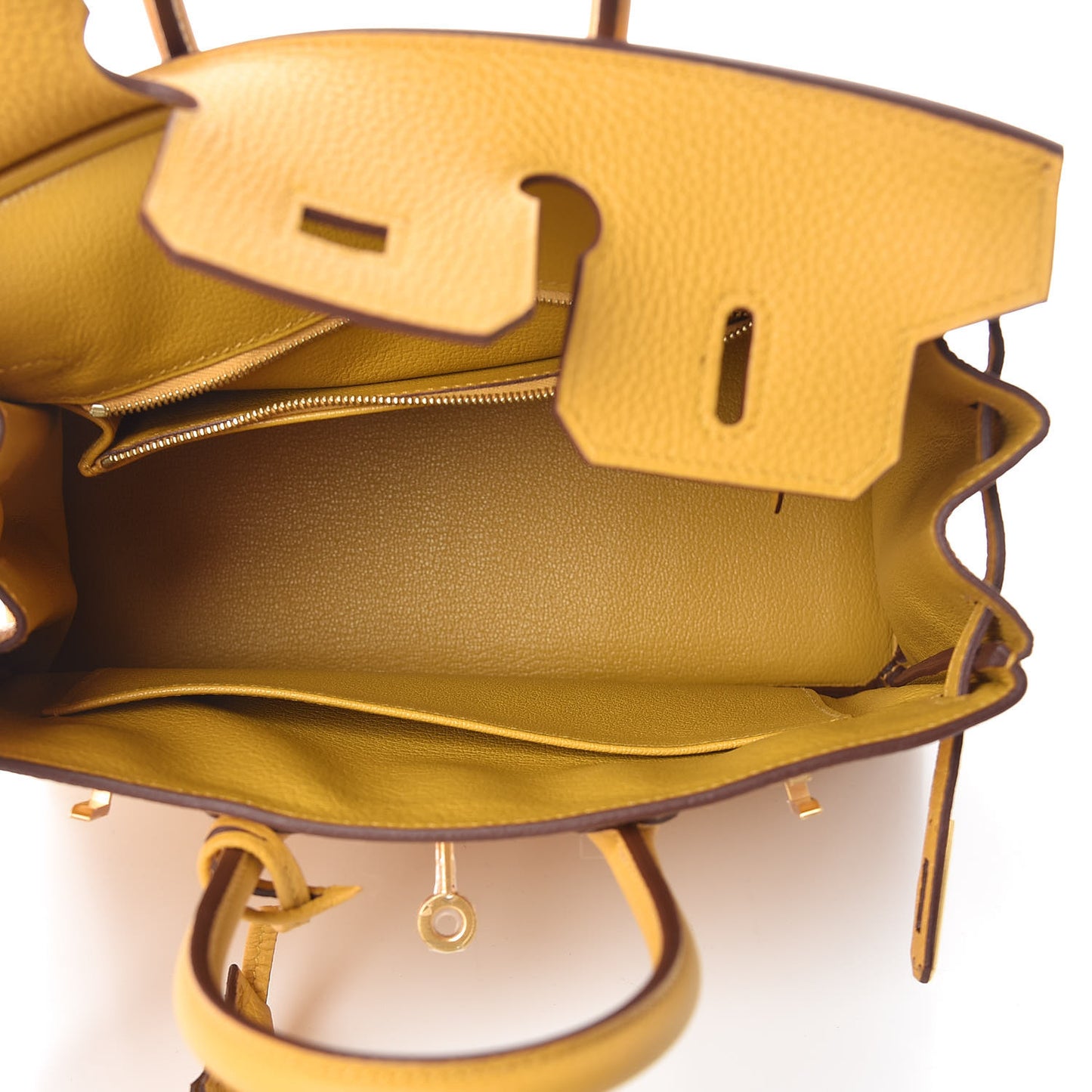 Togo Horseshoe Birkin 25 Jaune Ambre