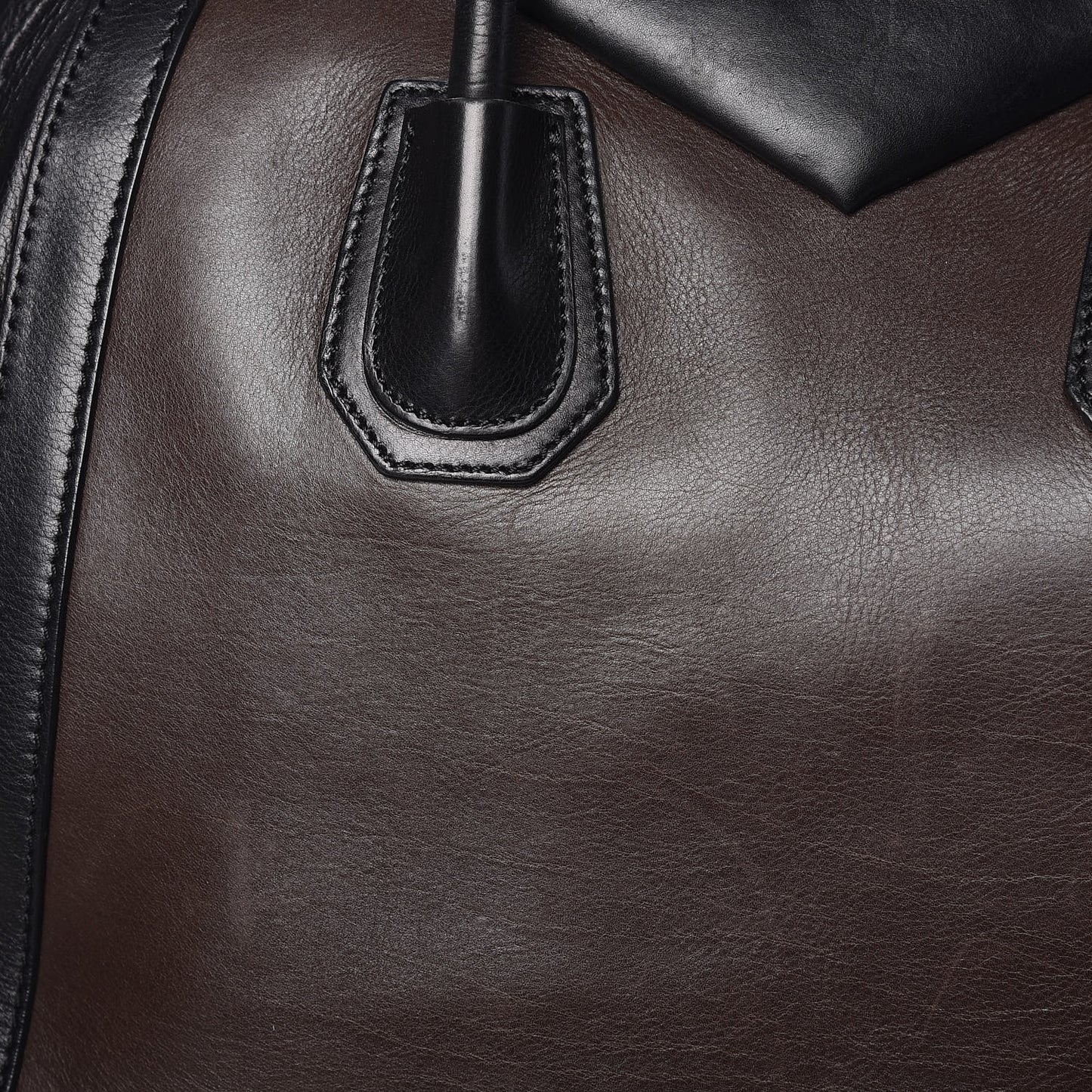 Calfskin Medium Bi-Color Antigona Brown Black