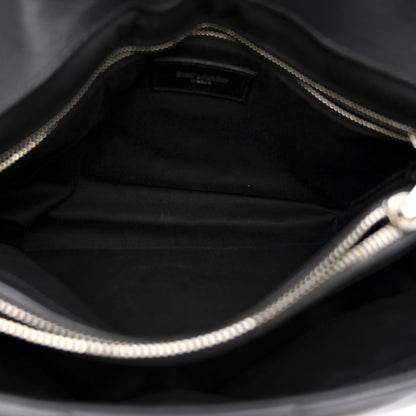 Saint Laurent Calfskin Y Quilted Monogram Medium Loulou Chain Satchel Storm 6 of 16