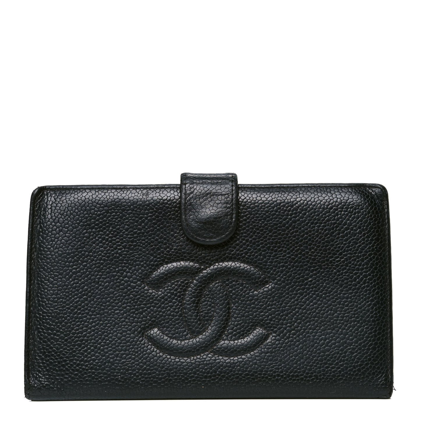 Caviar Timeless CC French Wallet Black