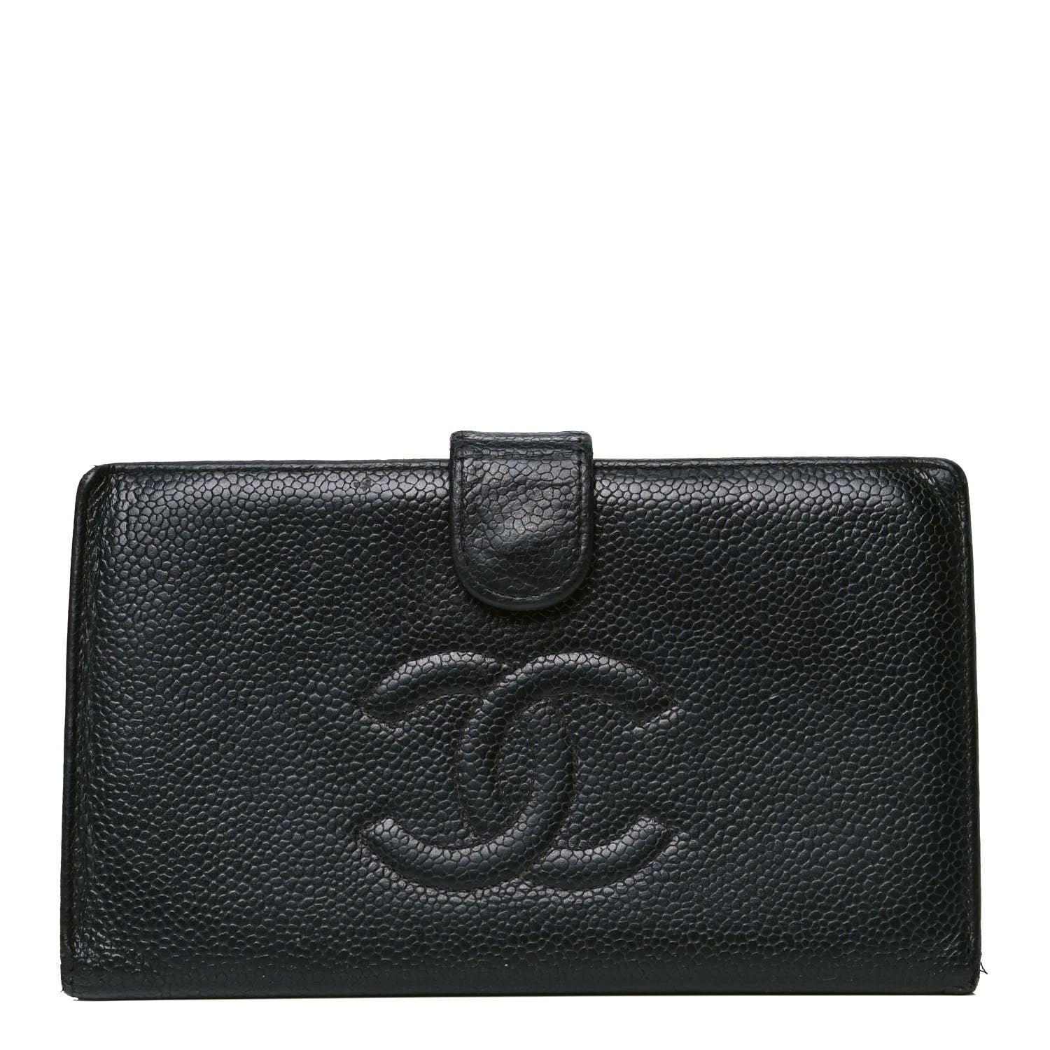 Chanel Caviar Timeless CC French Wallet Black 1 of 7