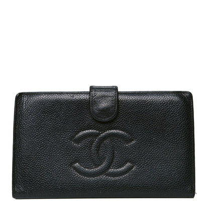 Chanel Caviar Timeless CC French Wallet Black 1 of 7