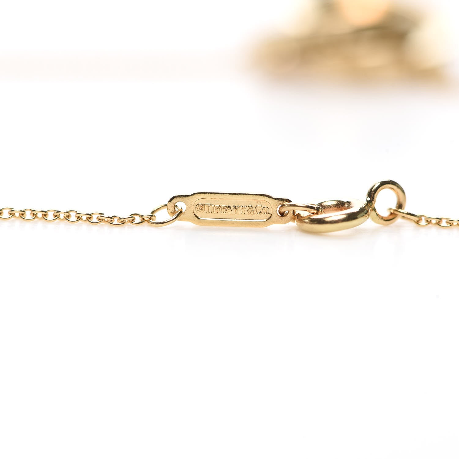 Tiffany 18K Yellow Gold 1837 Interlocking Circles Pendant Necklace 5 of 6