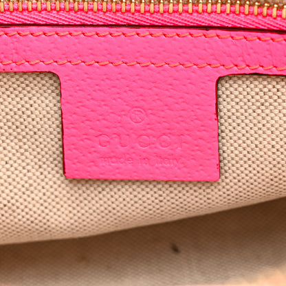 Gucci Canvas Flora Floral Shoulder Bag White Fuchsia Fluo 10 of 46