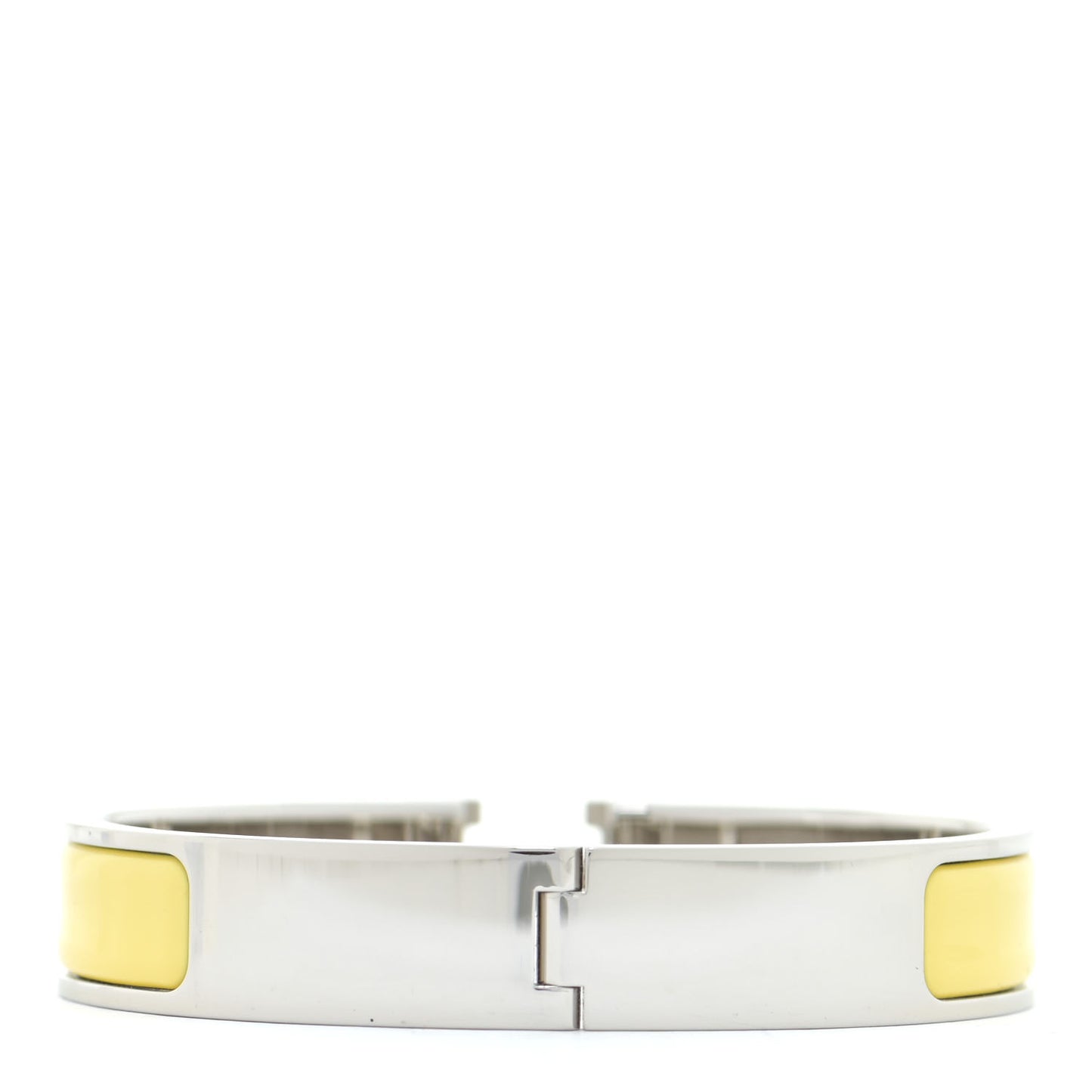 Enamel Narrow Clic Clac H Bracelet GM Jaune D'Or