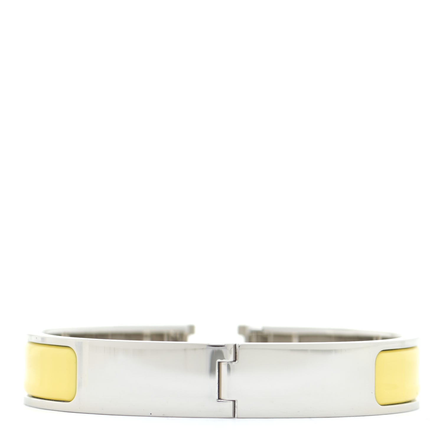 Hermes Enamel Narrow Clic Clac H Bracelet GM Jaune D'Or 3 of 6