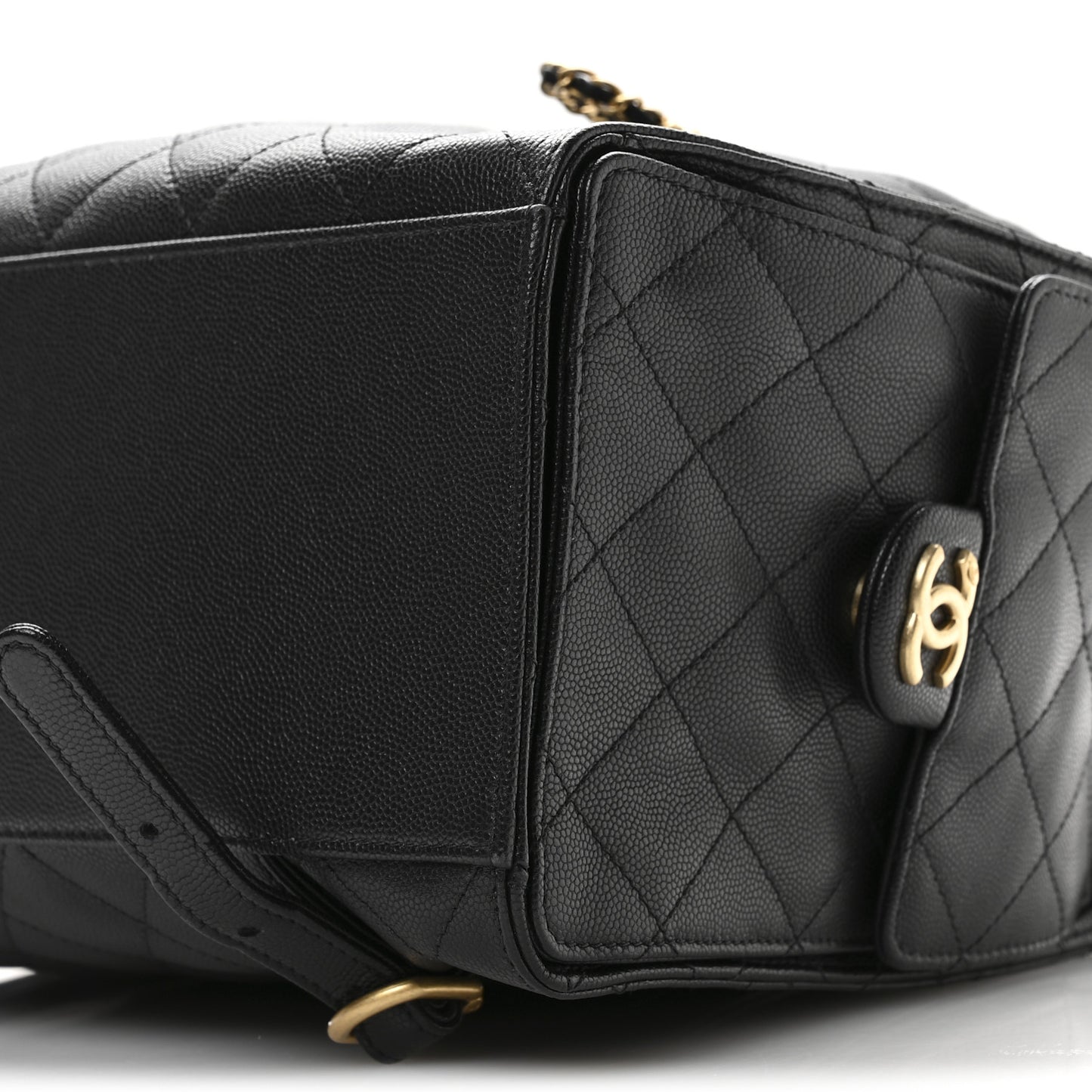 Caviar Quilted Large Chanel 25 Backpack Black