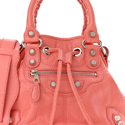 Balenciaga Agneau Giant 12 Silver Hardware Mini Pompon Rose Azalee 8 of 10