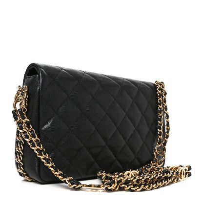 Chanel Caviar Quilted Small CC You Flap Black 3 of 10