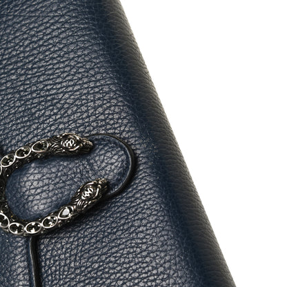 Gucci Dollar Calfskin Crystal Mini Dionysus Chain Wallet Blue Agata Black Diamond 12 of 12