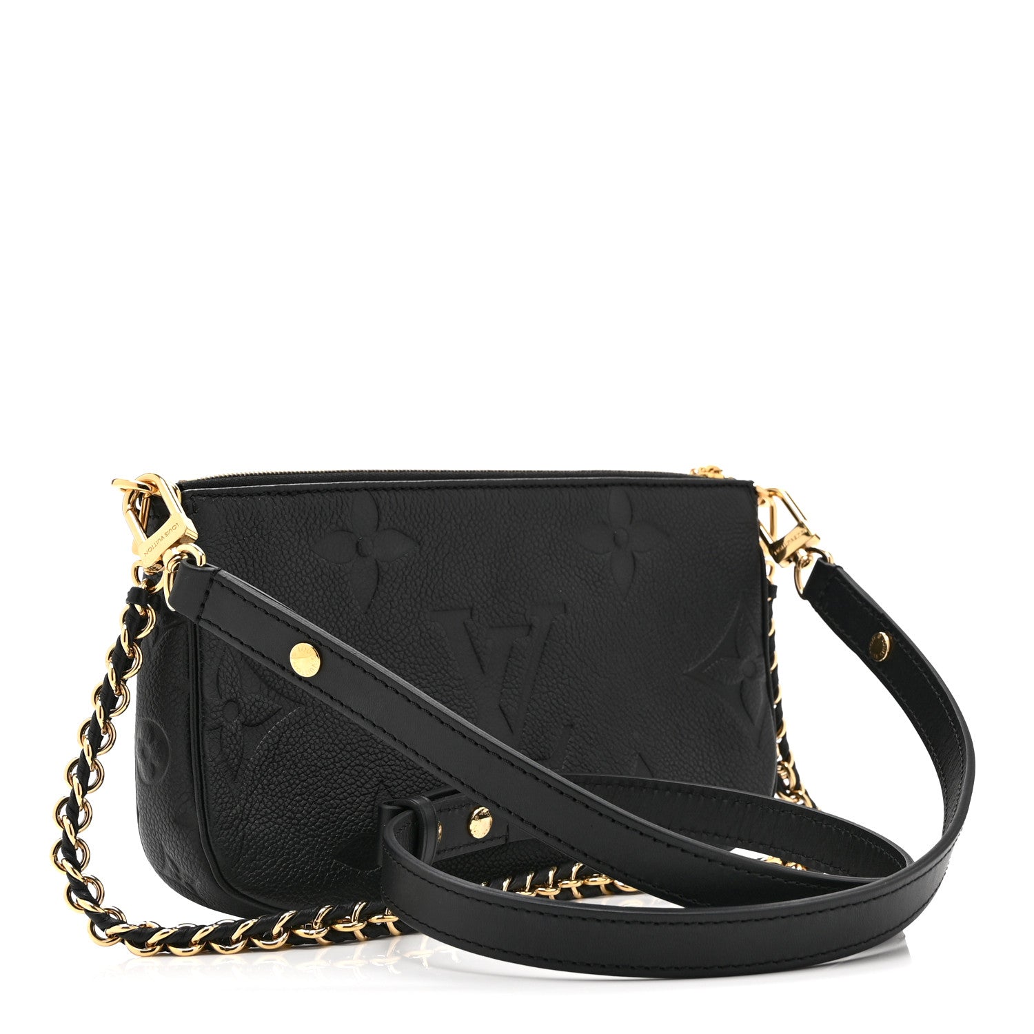 Louis Vuitton Empreinte Monogram Giant Multi Pochette Accessories Black 3 of 10