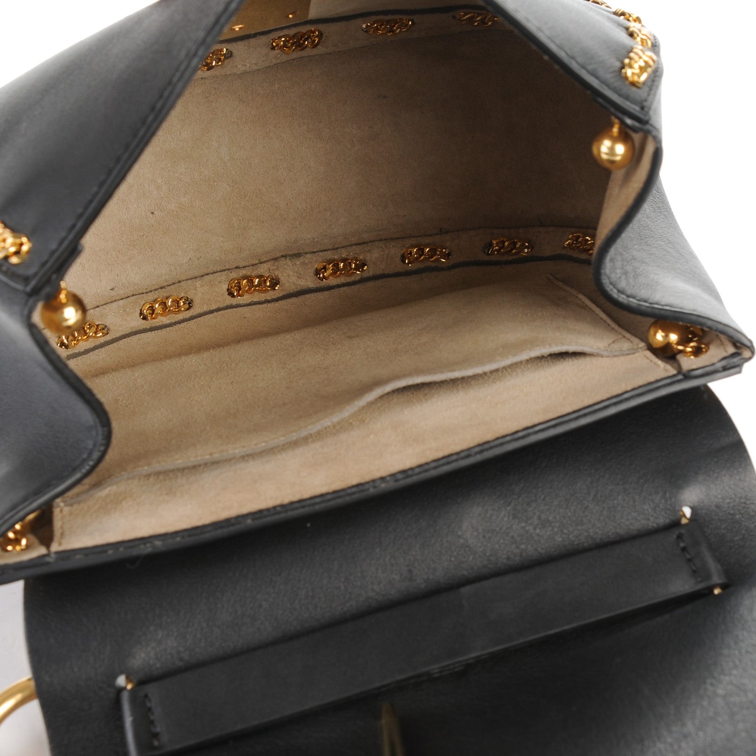 Chloe Calfskin Drew Chain Shoulder Bag Black 5 of 7