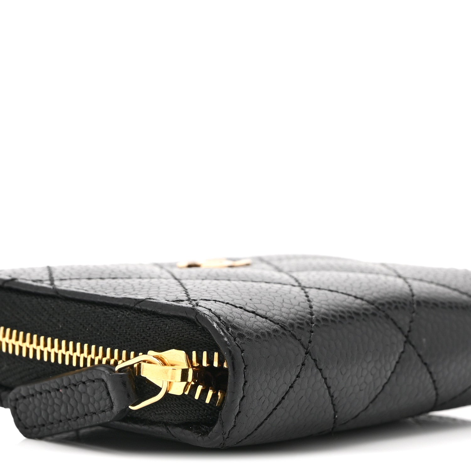 Chanel Caviar Quilted Zip Coin Purse Black 8 of 10