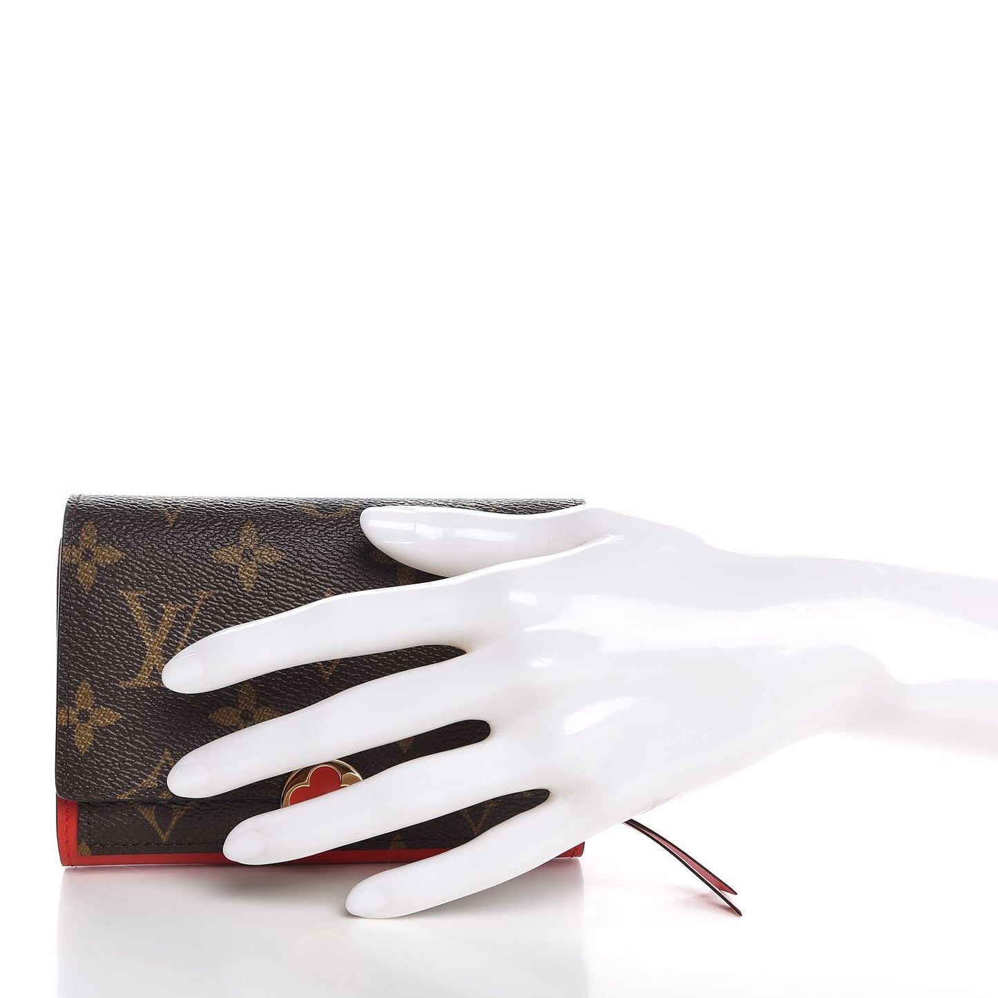 Monogram Flore Compact Wallet Coquelicot