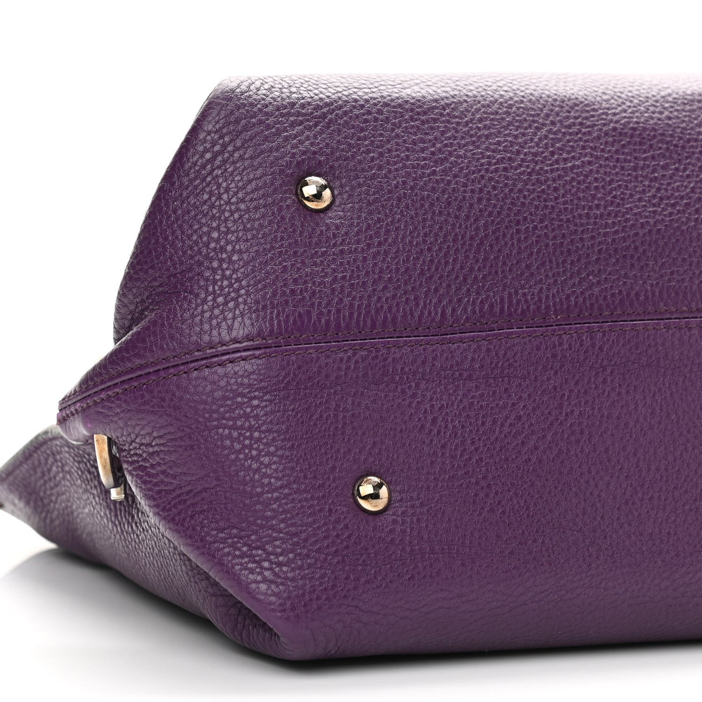 Calfskin Large Sofia Satchel Purple