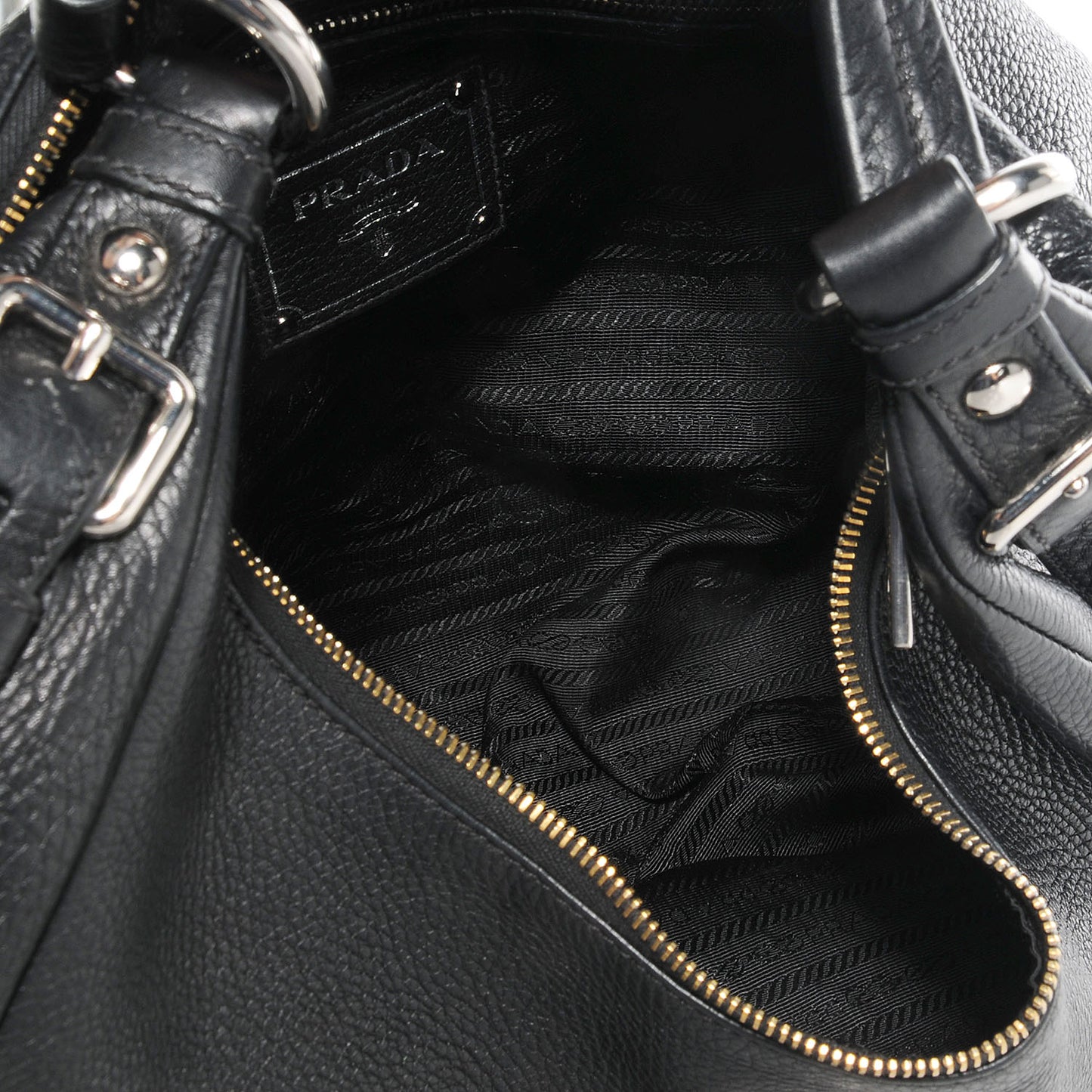 Vitello Daino Hobo Nero Black