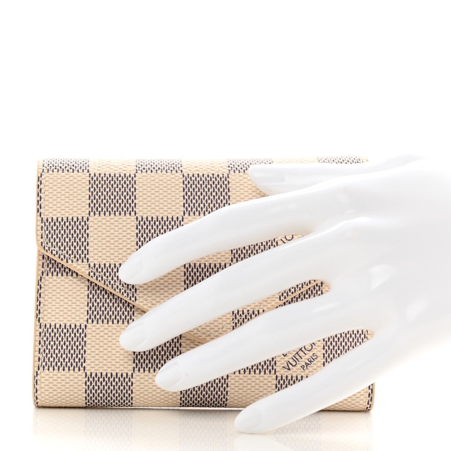 Damier Azur Victorine Wallet Rose Ballerine