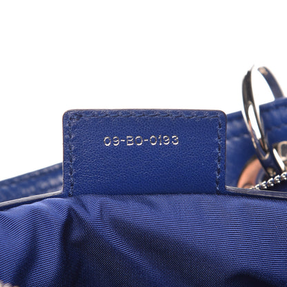 Christian Dior Lambskin Cannage Granville Polochon Blue 10 of 21