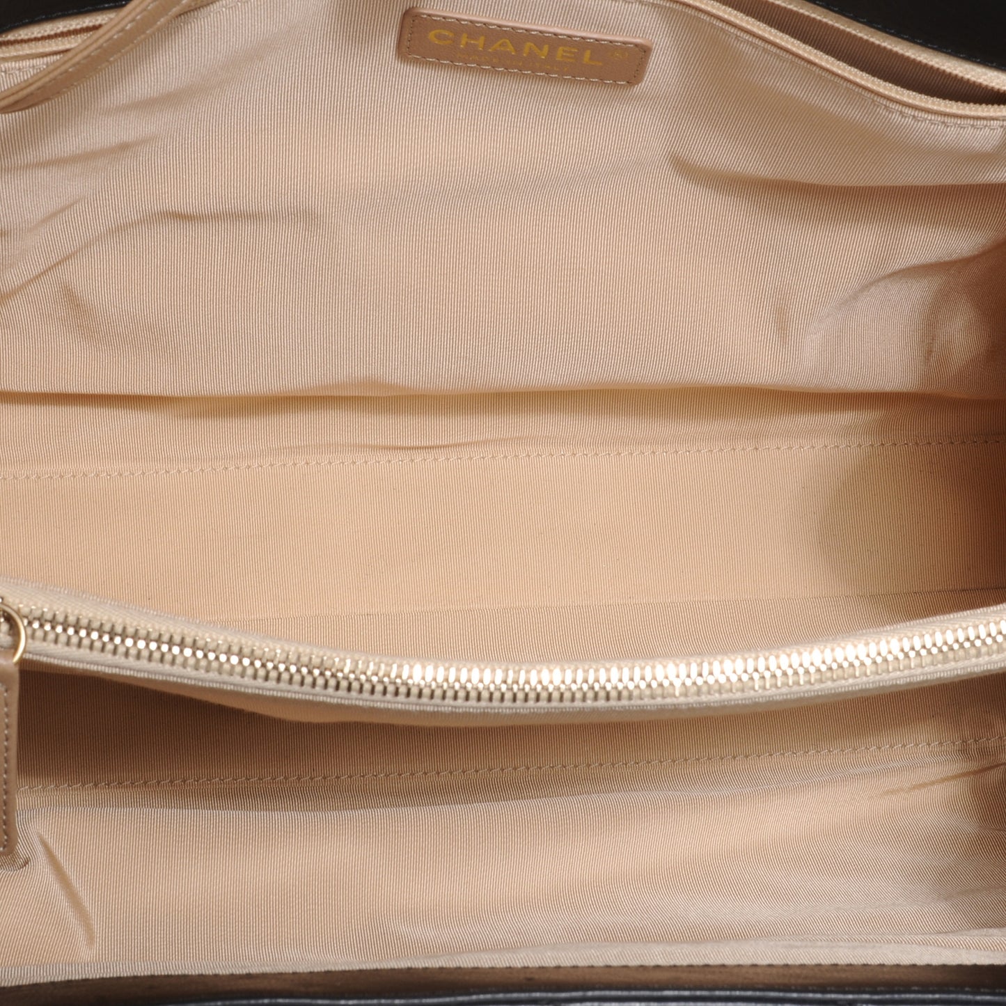 Calfskin Chevron Gabrielle Tote Black