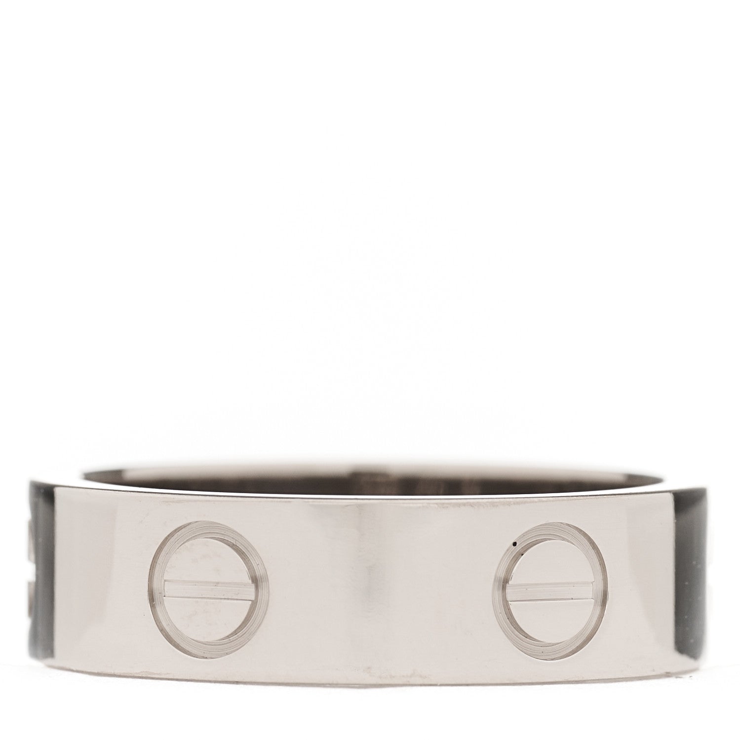 Cartier 18K White Gold 5.5mm LOVE Ring 54 6.75 2 of 3