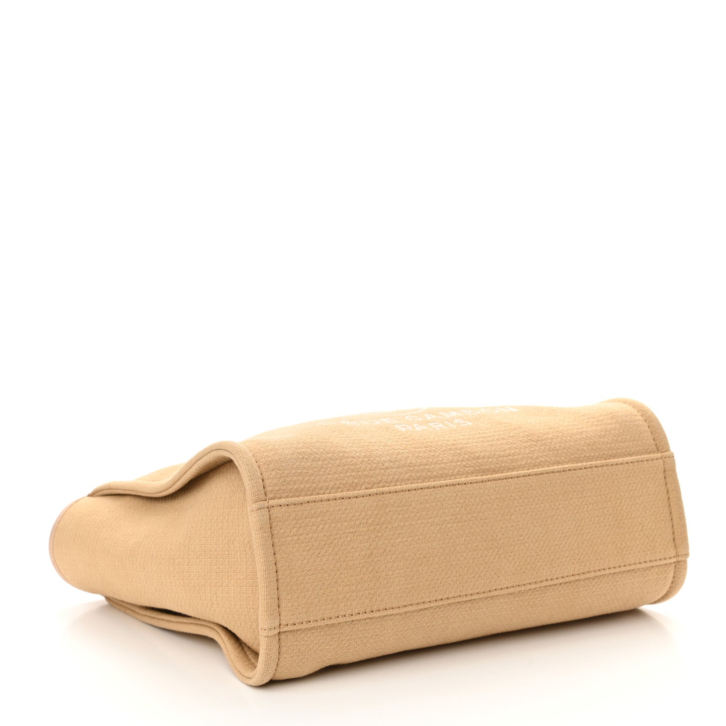 Mixed Fibers Small Deauville Tote Beige