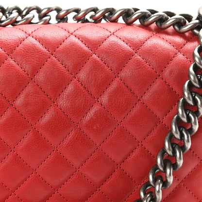Chanel Calfskin Quilted Medium Boy Flap Red 12 of 13