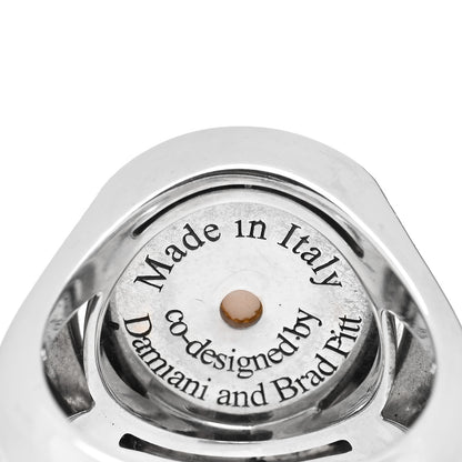 Damiani X BRAD PITT 18K White Gold Diamond Coral D.Side Ring 55 7.25 4 of 4