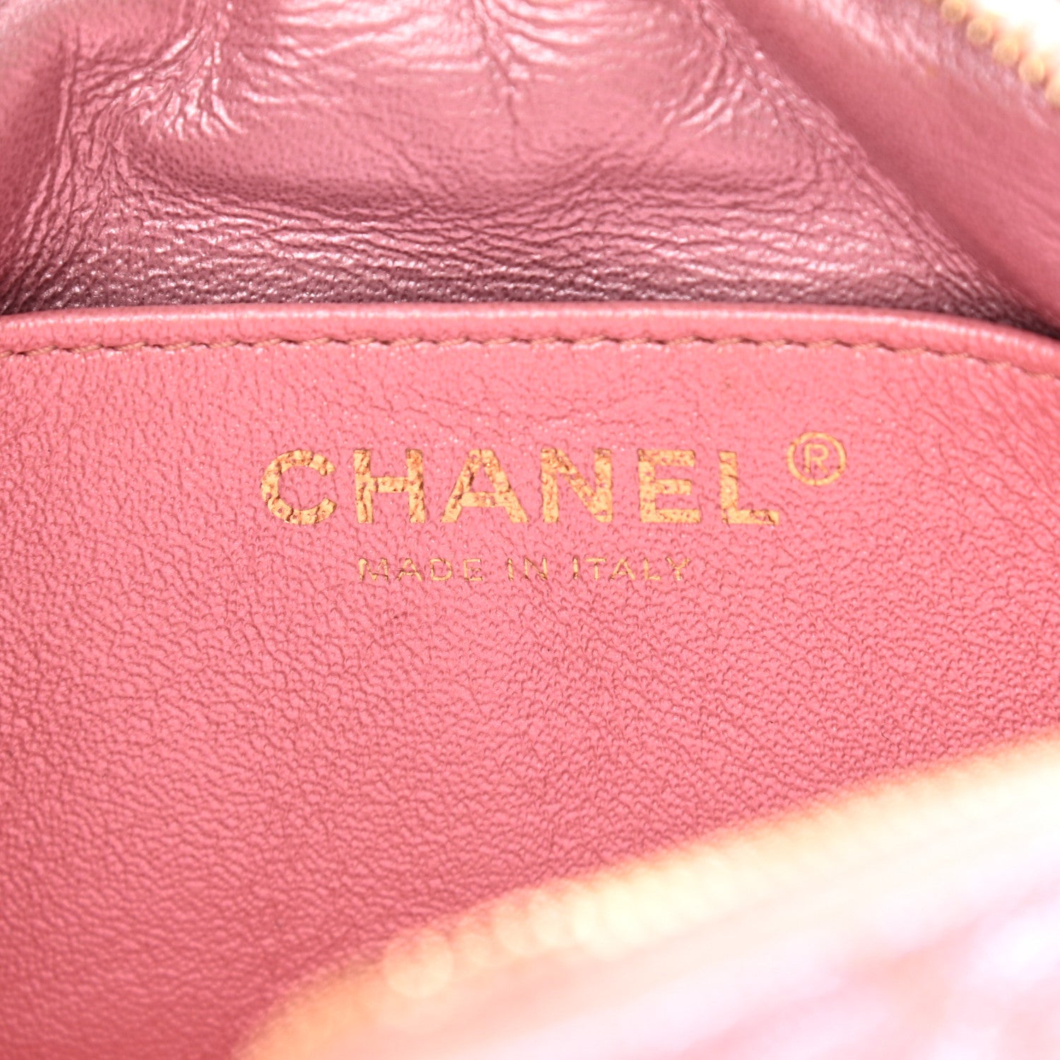 Chanel Iridescent Caviar Quilted Small Timeless Camera Case Pink 6 of 10